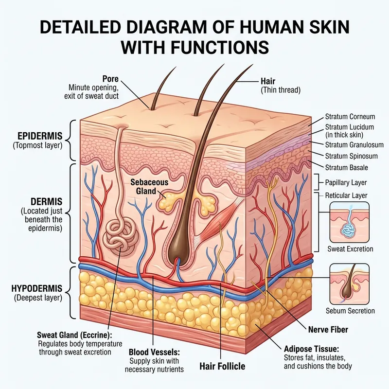 Dermatological Anatomy of Skin Architecture