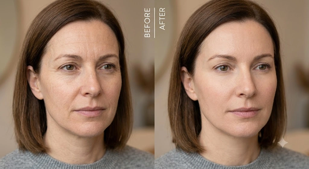 Before and After Botox Treatment Results at DermaWorld Skin Clinic Delhi